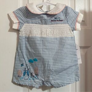 NWT Smocked Peter Rabbit Romper